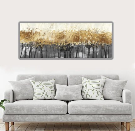 Forest Splatter Abstract Art Canvas Wall Painting-(Sizes in cm)