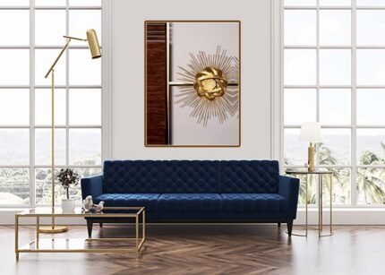 Beautiful Gold Flower - Elegant Wall Painting-(Sizes in cm)