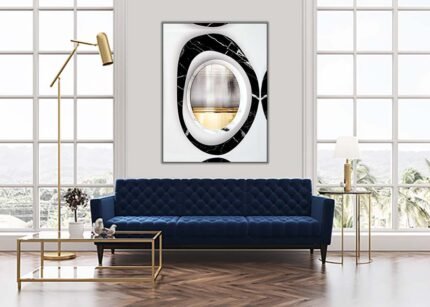 "Oval Effect Wall Painting – Modern and Stylish Home Décor"-(Sizes in cm)