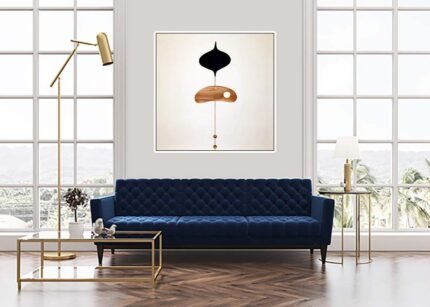 Warm Color Abstract Canvas Wall Art | Postmodern Art Prints for Living Room-(Sizes in cm)