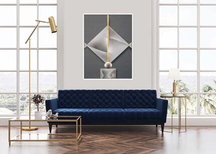 Silver Kite Themed - Modern Wall Painting-(Sizes in cm)