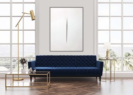 Minimal White Wall Painting – Modern Minimalist Art"-(Sizes in cm)