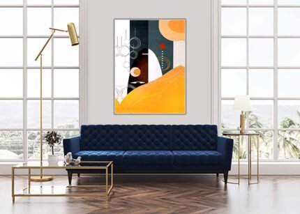 "Fusion of Colors Wall Painting – Vibrant and Modern Home Décor"-(Sizes in cm)