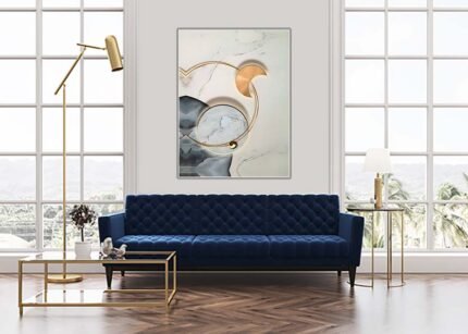 "Embracing Moon Wall Painting – Serene and Mystical Home Décor"-(Sizes in cm)