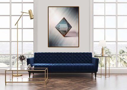 Ombre Effect Pyramid - Artistic Wall Painting-(Sizes in cm)