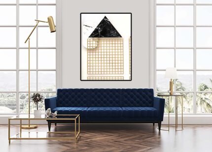 "Mini Squares Wall Painting – Unique Geometric Elegance"-(Sizes in cm)