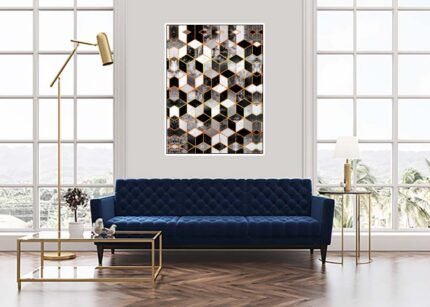 Dark Crystal Effect - Mesmerizing Wall Painting-(Sizes in cm)