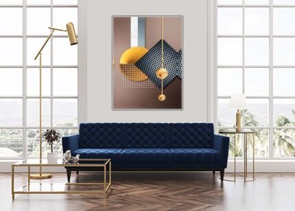 Different Shapes Wall Painting – Modern Geometric Art-(Sizes in cm)