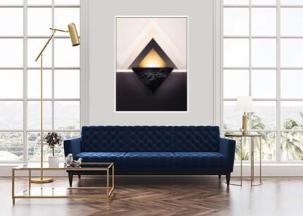Triangle Shift - Up and Down Effect Wall Art-(Sizes in cm)