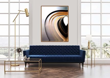 "Layered Elevated Design Wall Painting – Stylish and Contemporary Art"-(Sizes in cm)