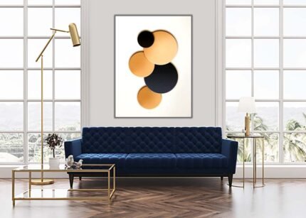 "Cute Circles Wall Painting – Playful and Modern Art"-(Sizes in cm)