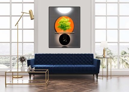 Verdant Charm - Simple Green Plant Wall Art-(Sizes in cm)