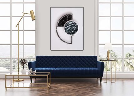 Semi Circle with a Circle Unique Design - Modern Wall Painting-(Sizes in cm)