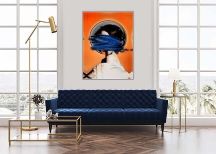 Hidden Woman's Face - Subtle Elegance Wall Painting-(Sizes in cm)