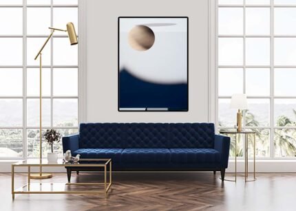 Peaceful Moon Glow - Blurred Effect Wall Art-(Sizes in cm)