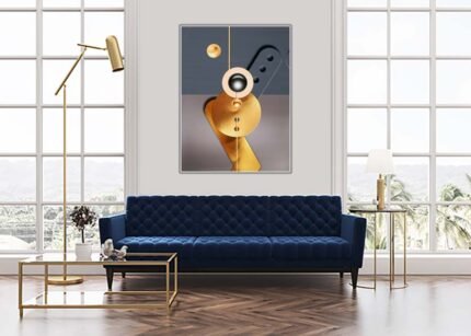 Grey Dual Color - Contemporary Wall Painting-(Sizes in cm)