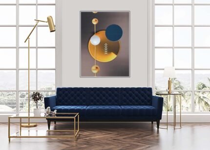 Circle Effect - Dynamic Wall Painting-(Sizes in cm)