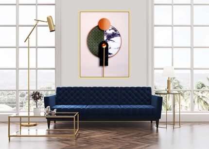 Light Pink Background with Different Colors – Vibrant Wall Art-(Sizes in cm)