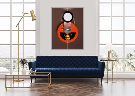 Bold Pendulum Canvas Wall Art | Dynamic Design with Vibrant Colors-(Sizes in cm)