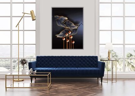 Pretty Big Leaves - Nature-Inspired Wall Painting-(Sizes in cm)