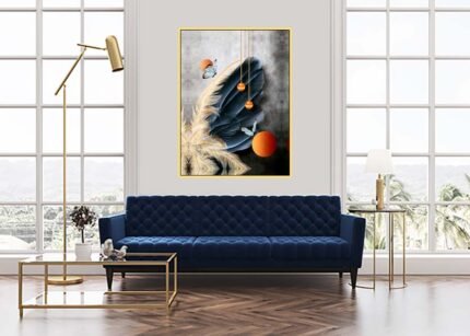 Whimsical Pampas - Butterflies & Green Bliss Wall Art-(Sizes in cm)