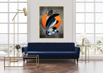 Ombre Feather - Elegant Wall Art-(Sizes in cm)