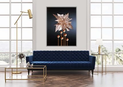 Eye-Catching Rose Gold - Glamorous Wall Painting-(Sizes in cm)